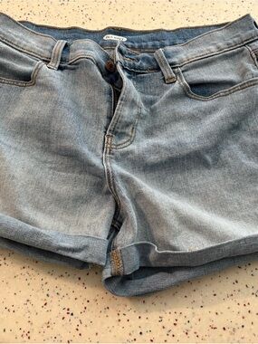 Old Navy Light Blue Rolled Hem Denim Shorts